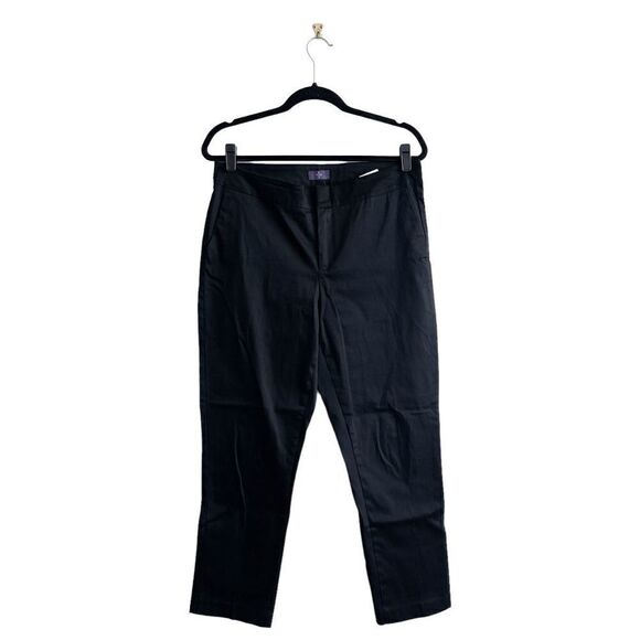 NYDJ Women's Lift Tuck Technology Casual Trouser Pants Black Size 10 - Picture 2 of 9